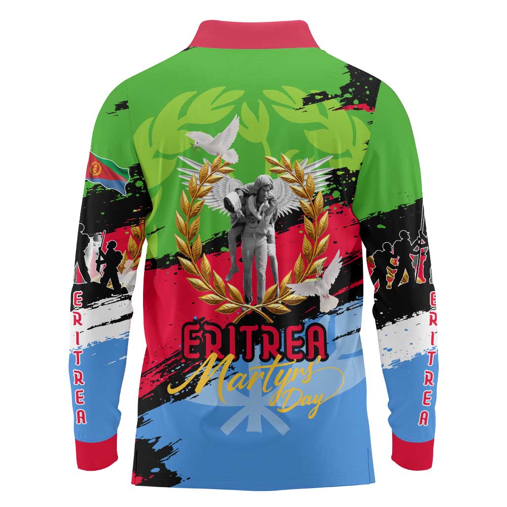 Eritrea Martyrs Live In Our Hearts Long Sleeve Polo Shirt