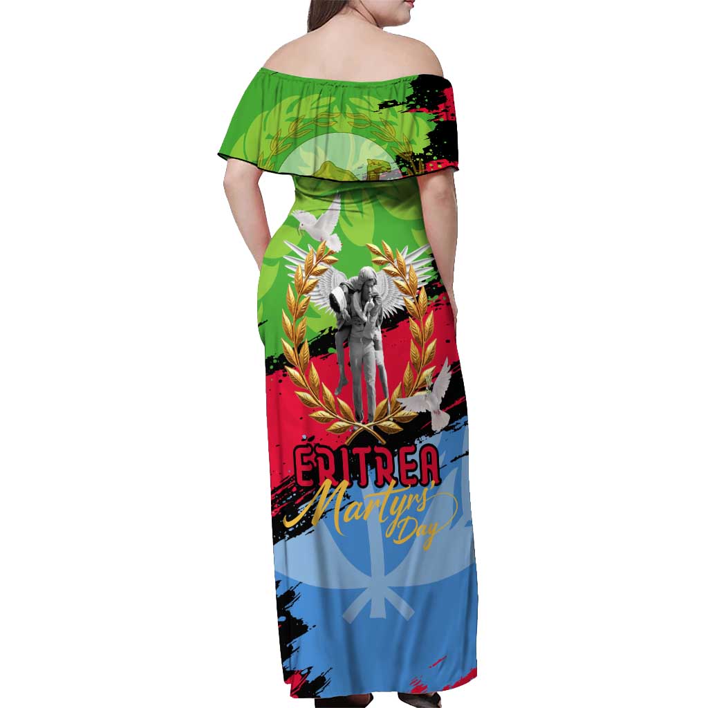 Eritrea Martyrs Live In Our Hearts Off Shoulder Maxi Dress