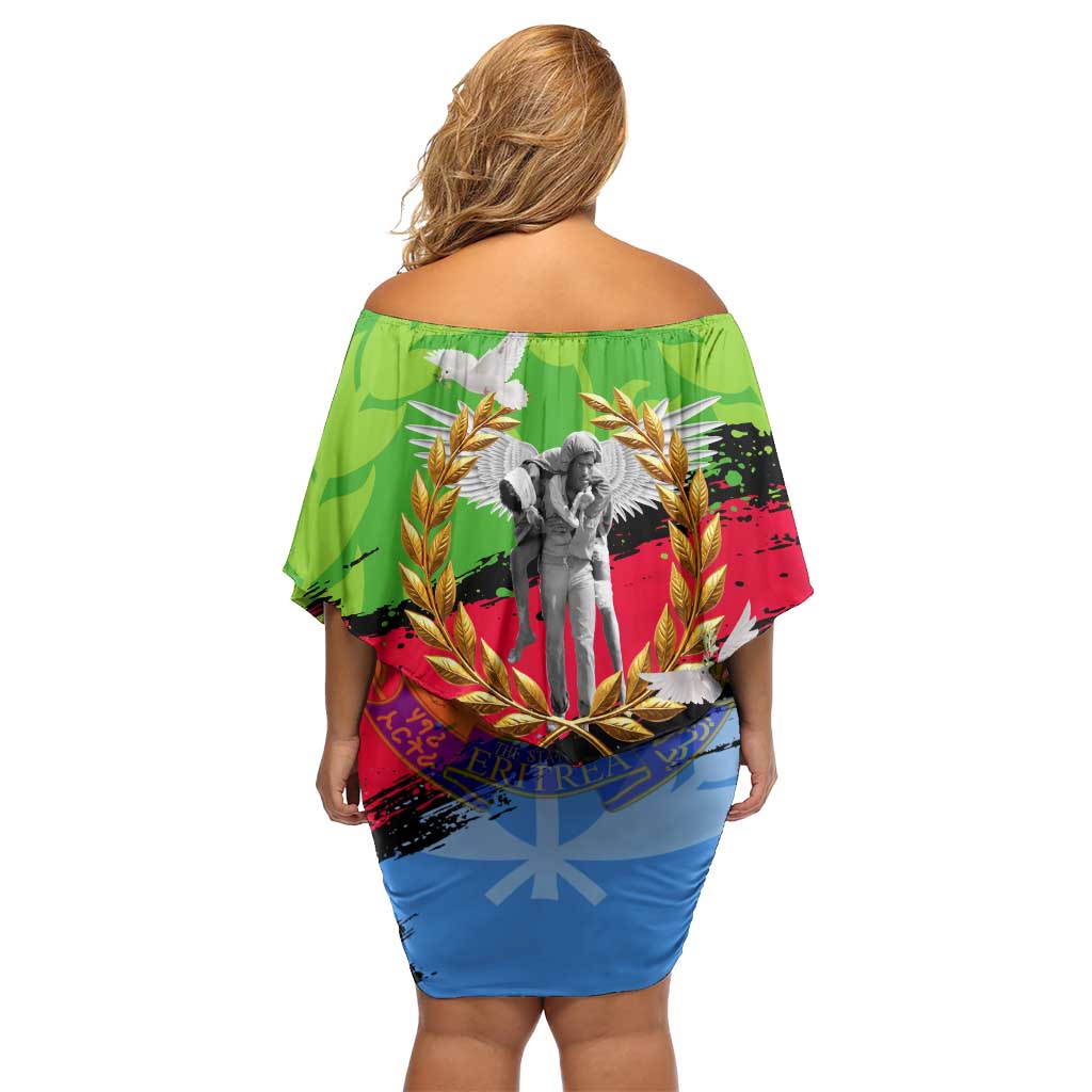 Eritrea Martyrs Live In Our Hearts Off Shoulder Short Dress