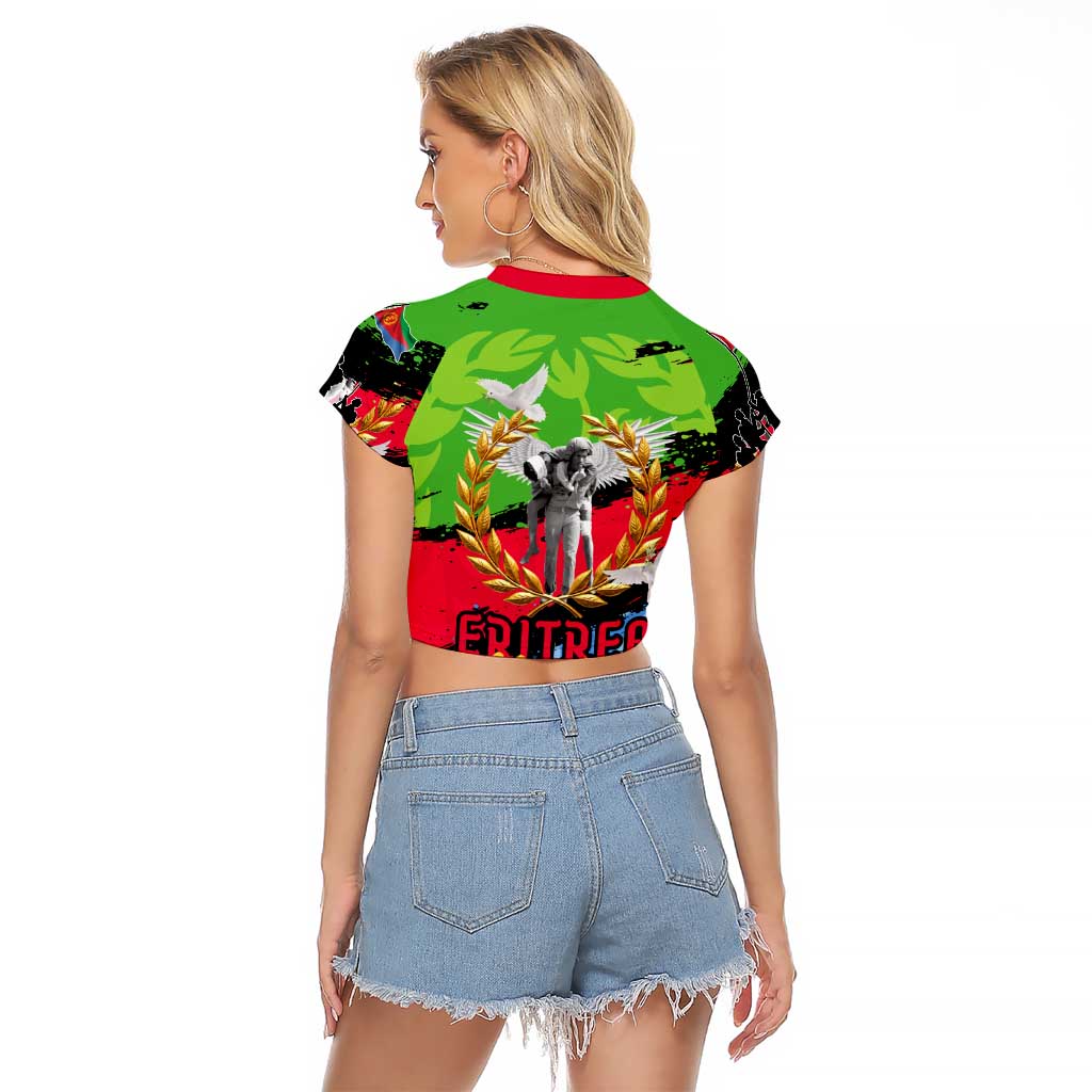 Eritrea Martyrs Live In Our Hearts Raglan Cropped T Shirt