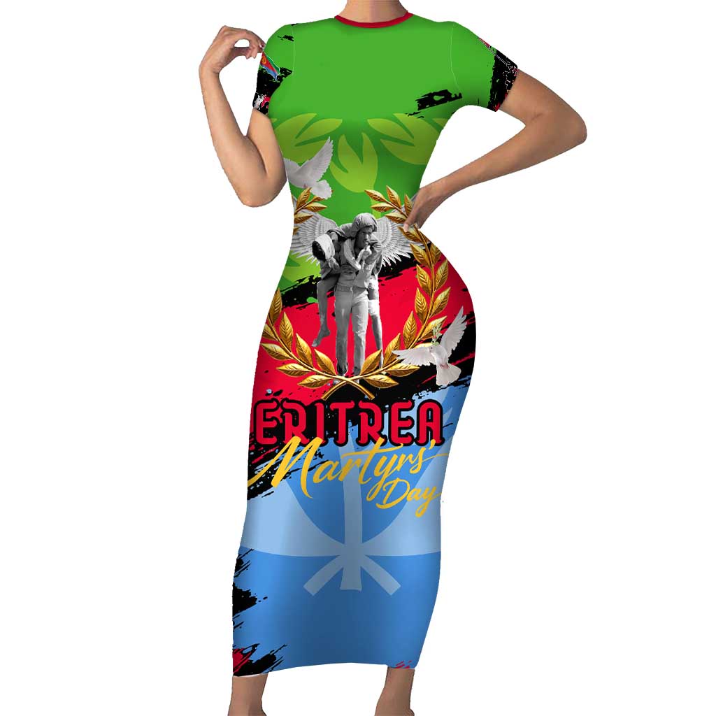 Eritrea Martyrs Live In Our Hearts Short Sleeve Bodycon Dress