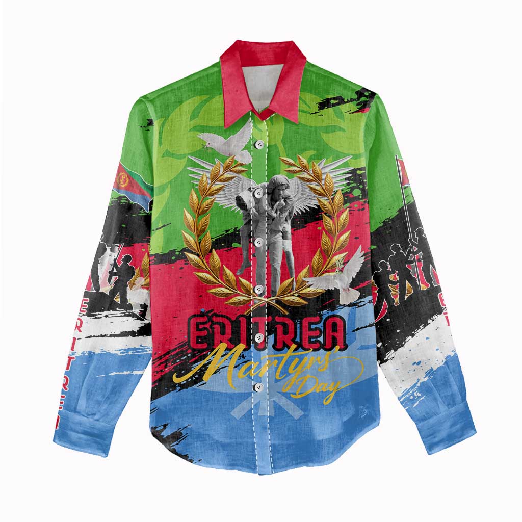 Eritrea Martyrs Live In Our Hearts Women Casual Shirt