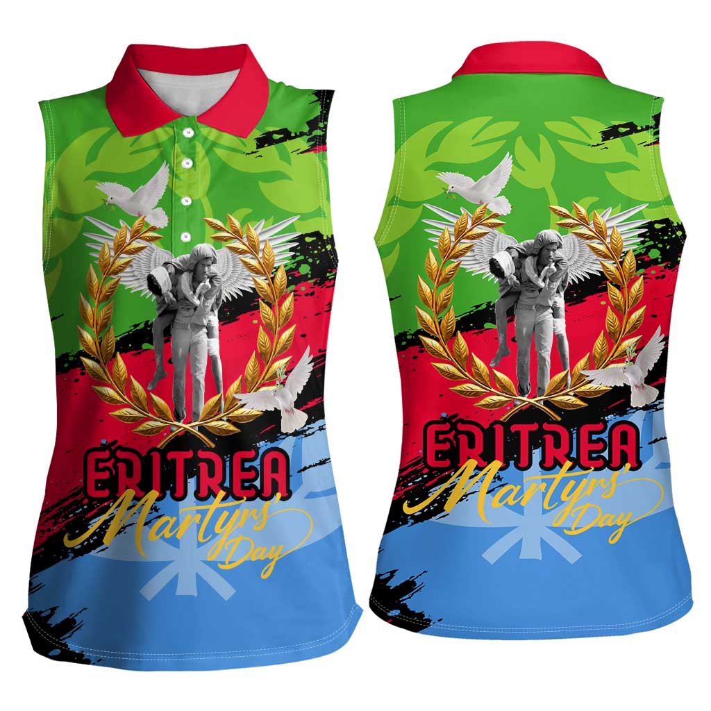 Eritrea Martyrs Live In Our Hearts Women Sleeveless Polo Shirt