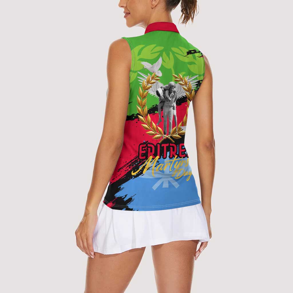 Eritrea Martyrs Live In Our Hearts Women Sleeveless Polo Shirt