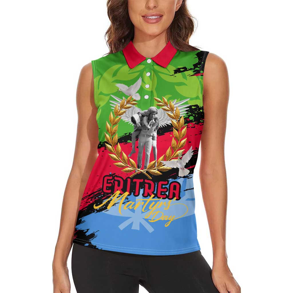 Eritrea Martyrs Live In Our Hearts Women Sleeveless Polo Shirt