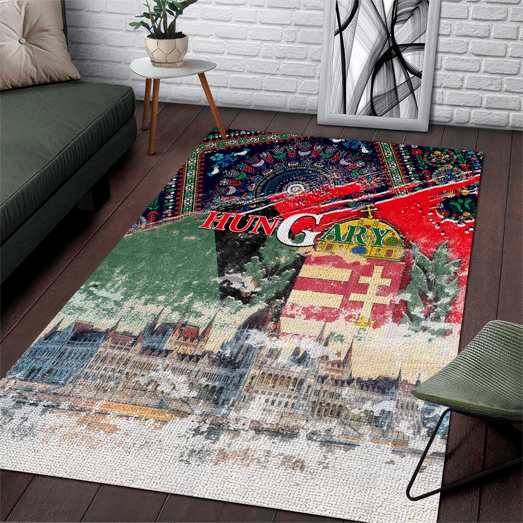 Hungary One Flag One Heart Area Rug Heritage in Colors