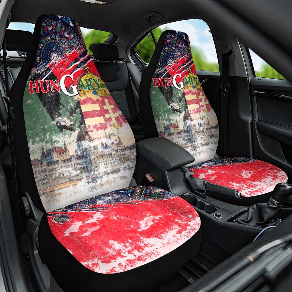 Hungary One Flag One Heart Car Seat Cover Heritage in Colors