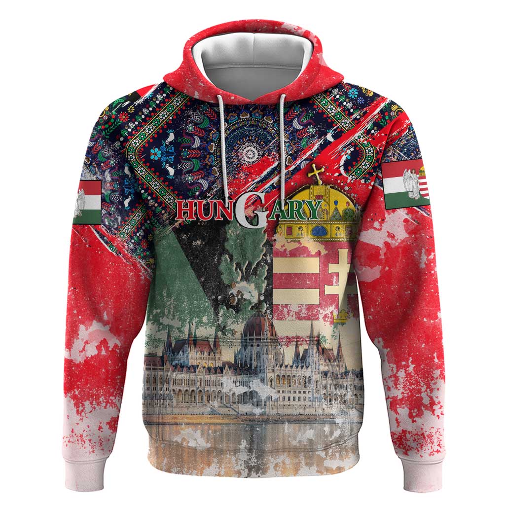 Hungary One Flag One Heart Hoodie Heritage in Colors