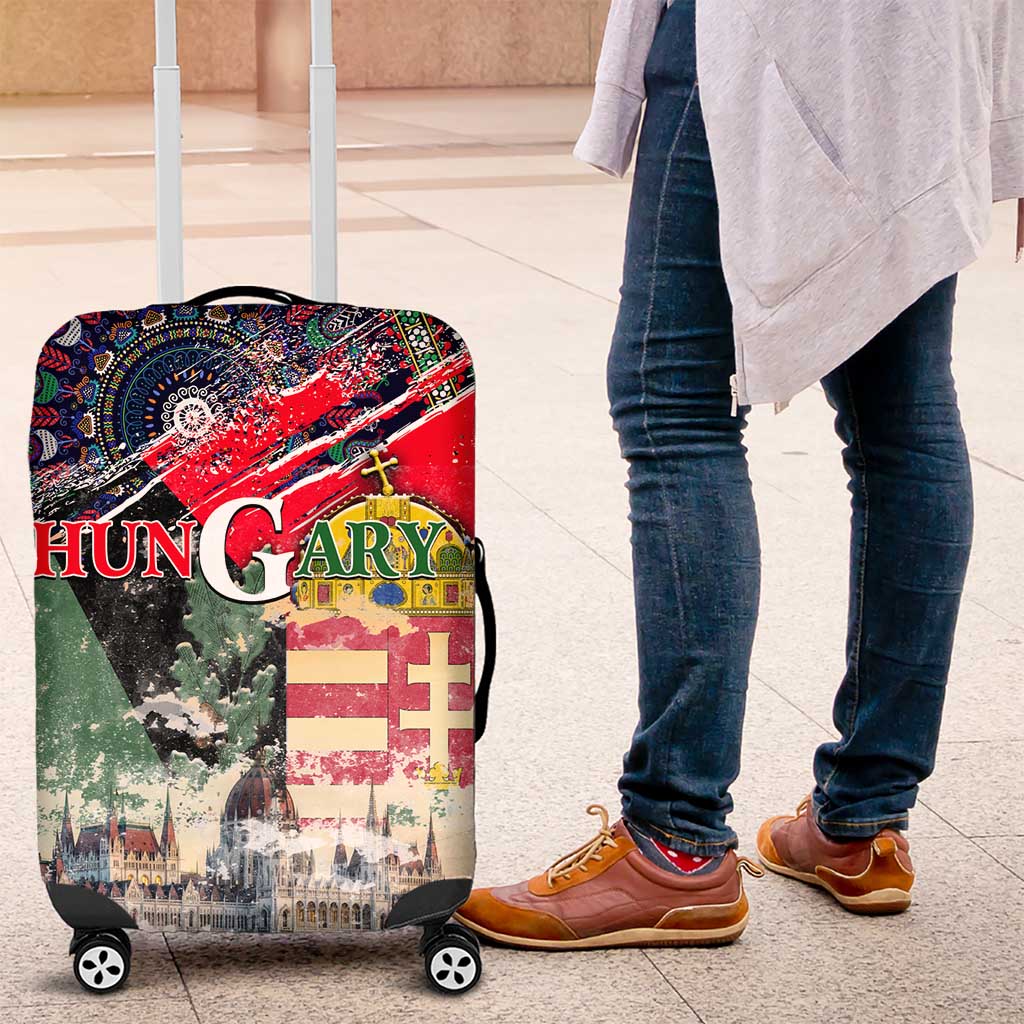 Hungary One Flag One Heart Luggage Cover Heritage in Colors