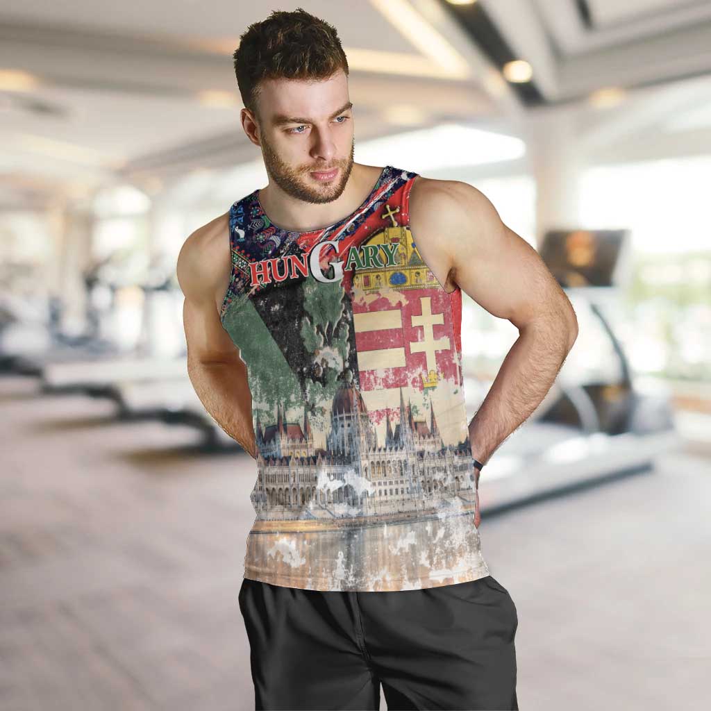 Hungary One Flag One Heart Men Tank Top Heritage in Colors