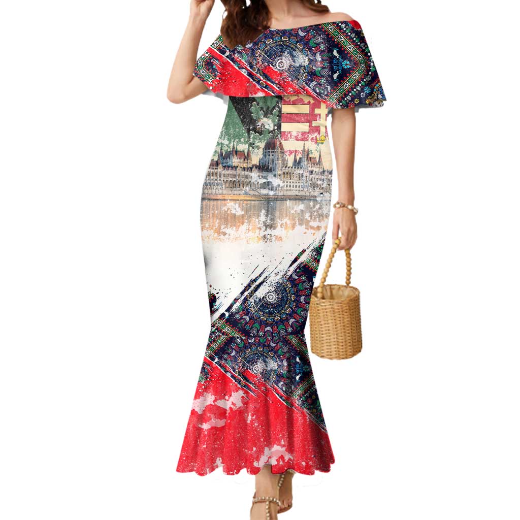 Hungary One Flag One Heart Mermaid Dress Heritage in Colors