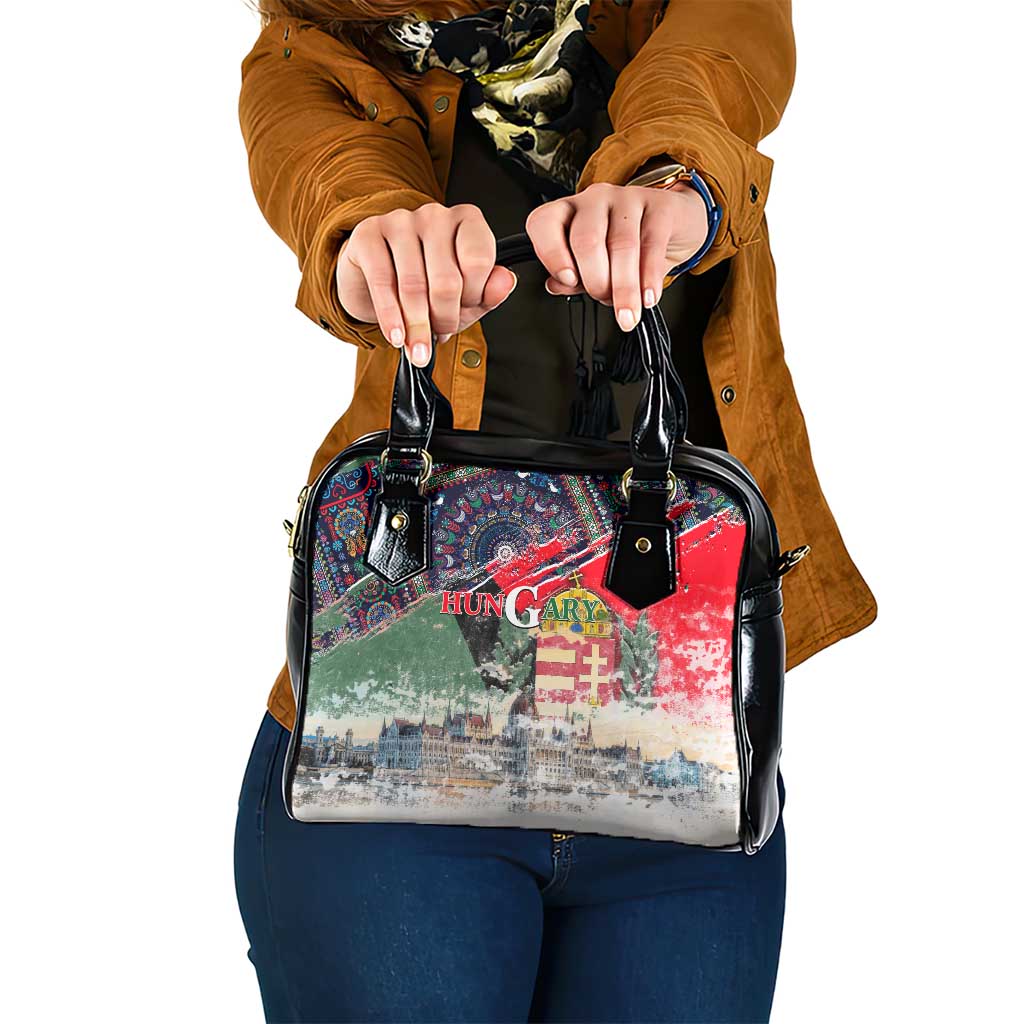 Hungary One Flag One Heart Shoulder Handbag Heritage in Colors