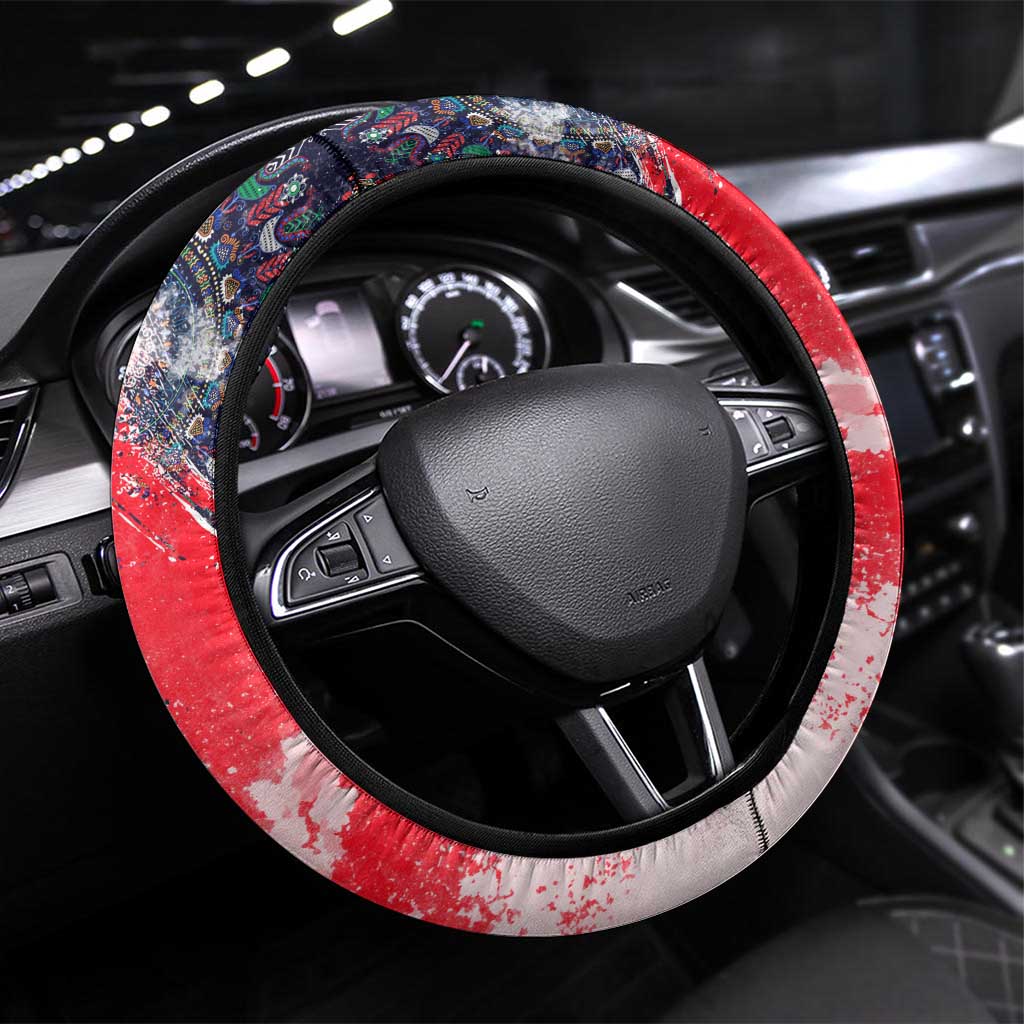 Hungary One Flag One Heart Steering Wheel Cover Heritage in Colors