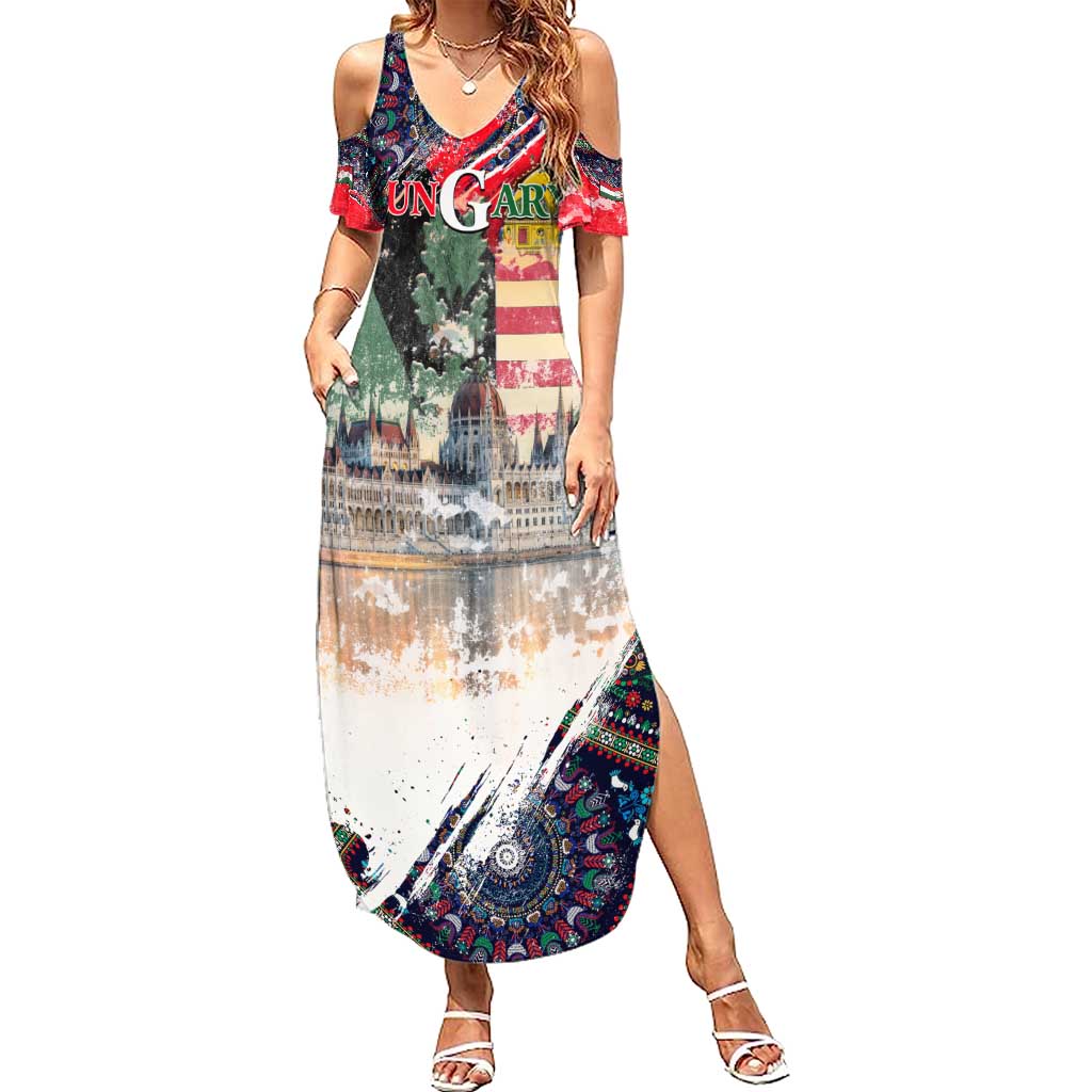 Hungary One Flag One Heart Summer Maxi Dress Heritage in Colors