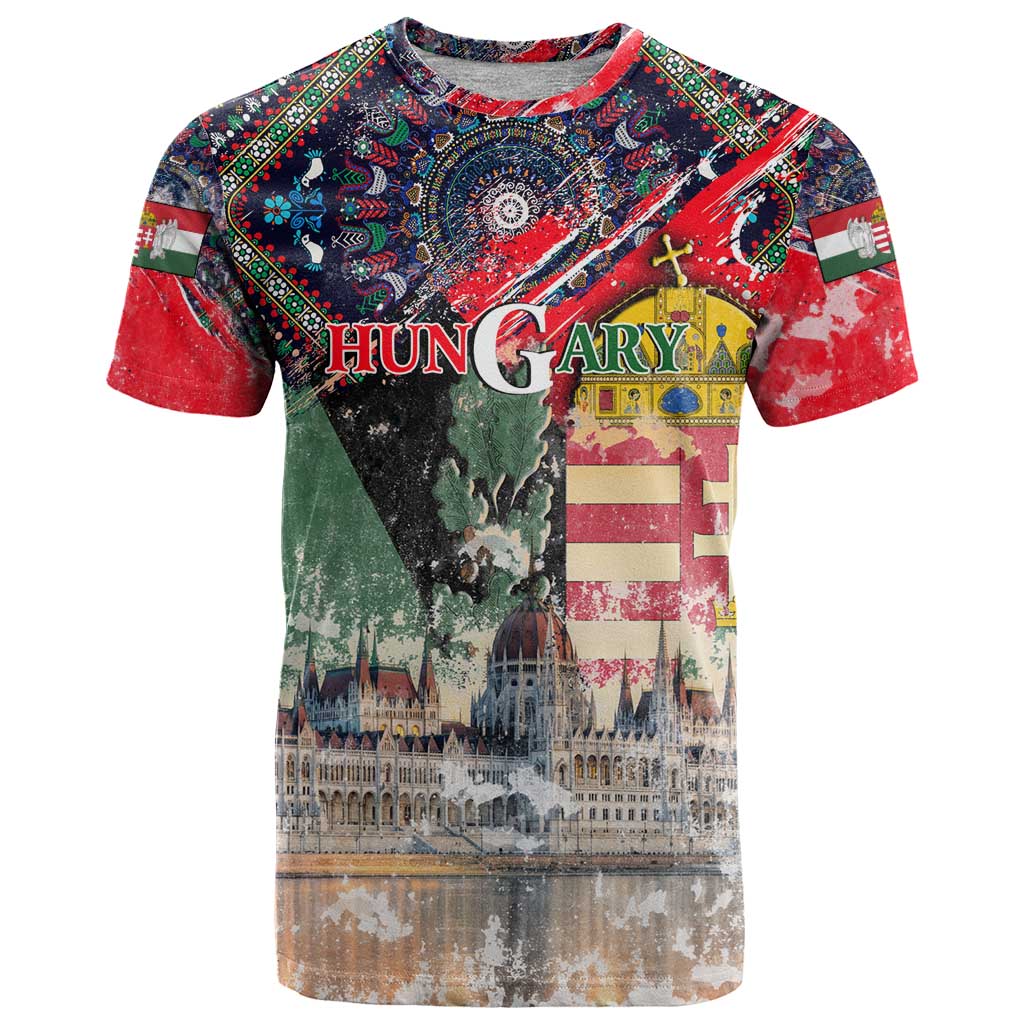 Hungary One Flag One Heart T Shirt Heritage in Colors