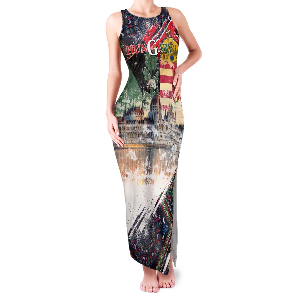 Hungary One Flag One Heart Tank Maxi Dress Heritage in Colors