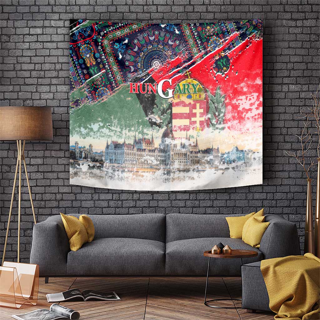 Hungary One Flag One Heart Tapestry Heritage in Colors