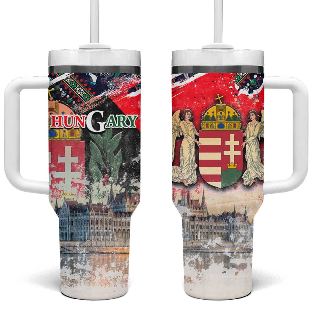 Hungary One Flag One Heart Tumbler With Handle Heritage in Colors