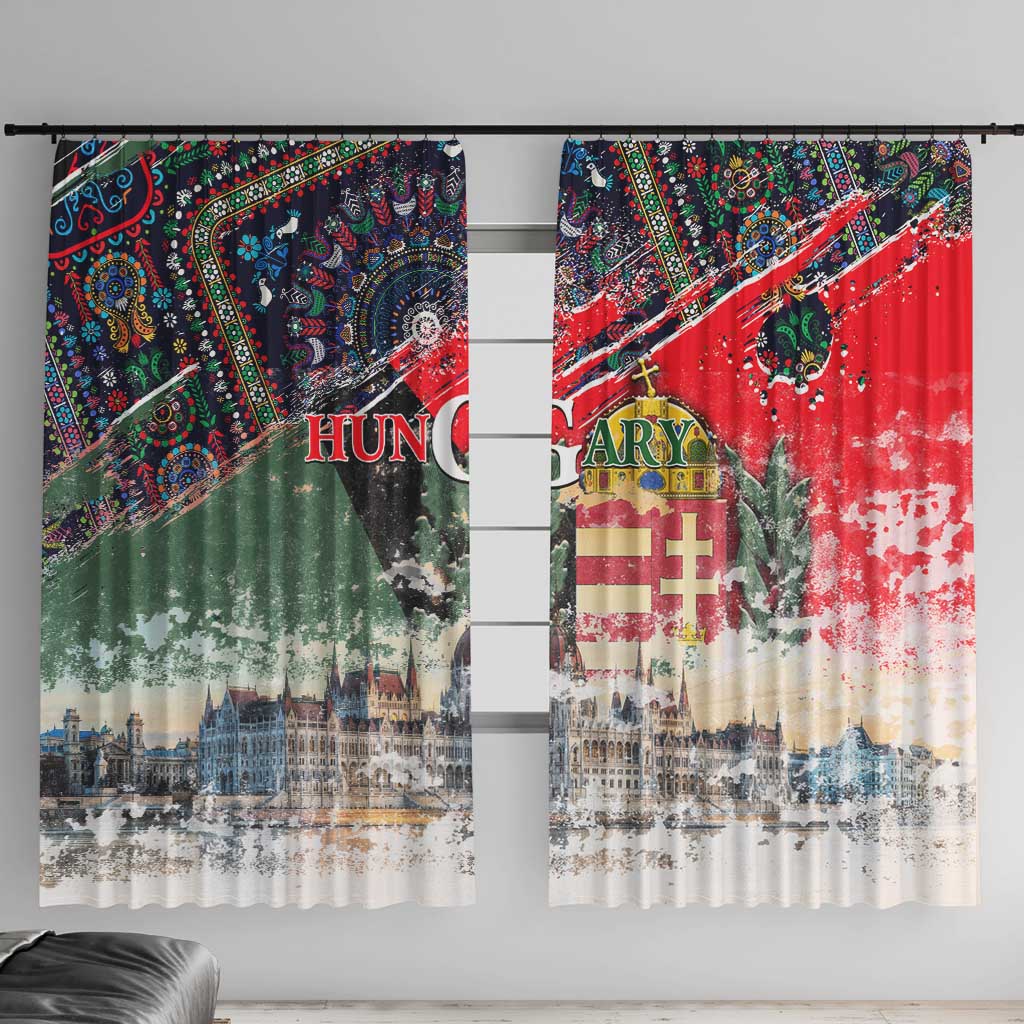 Hungary One Flag One Heart Window Curtain Heritage in Colors