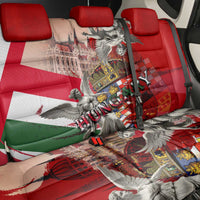 Hungary Back Car Seat Cover Crowned with History Guarded by Angels