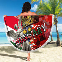 Hungary Beach Blanket Crowned with History Guarded by Angels