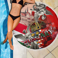Hungary Beach Blanket Crowned with History Guarded by Angels