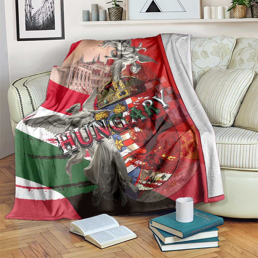 Hungary Blanket Crowned with History Guarded by Angels