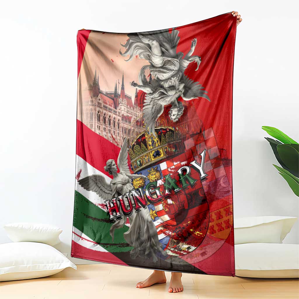 Hungary Blanket Crowned with History Guarded by Angels