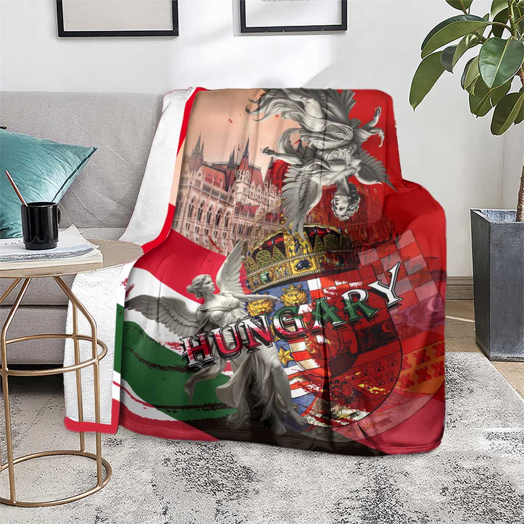 Hungary Blanket Crowned with History Guarded by Angels