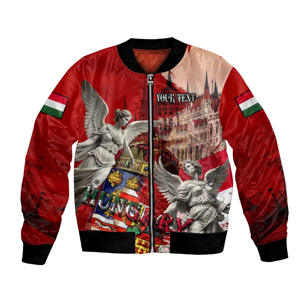 Hungary Bomber Jacket Crowned with History Guarded by Angels