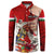 Hungary Button Sweatshirt Crowned with History Guarded by Angels