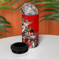 Hungary 4 in 1 Can Cooler Tumbler Crowned with History Guarded by Angels