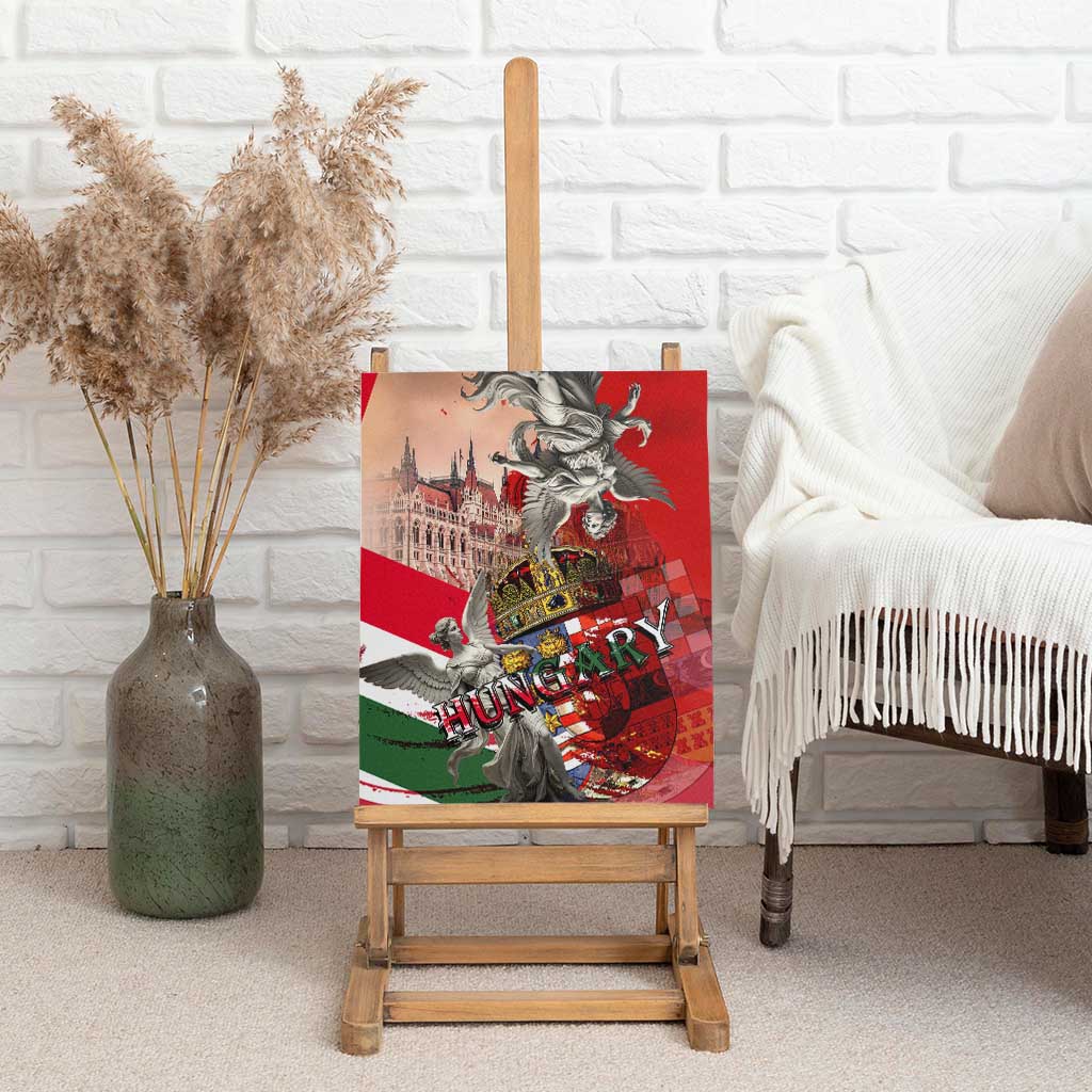 Hungary Canvas Wall Art Crowned with History Guarded by Angels
