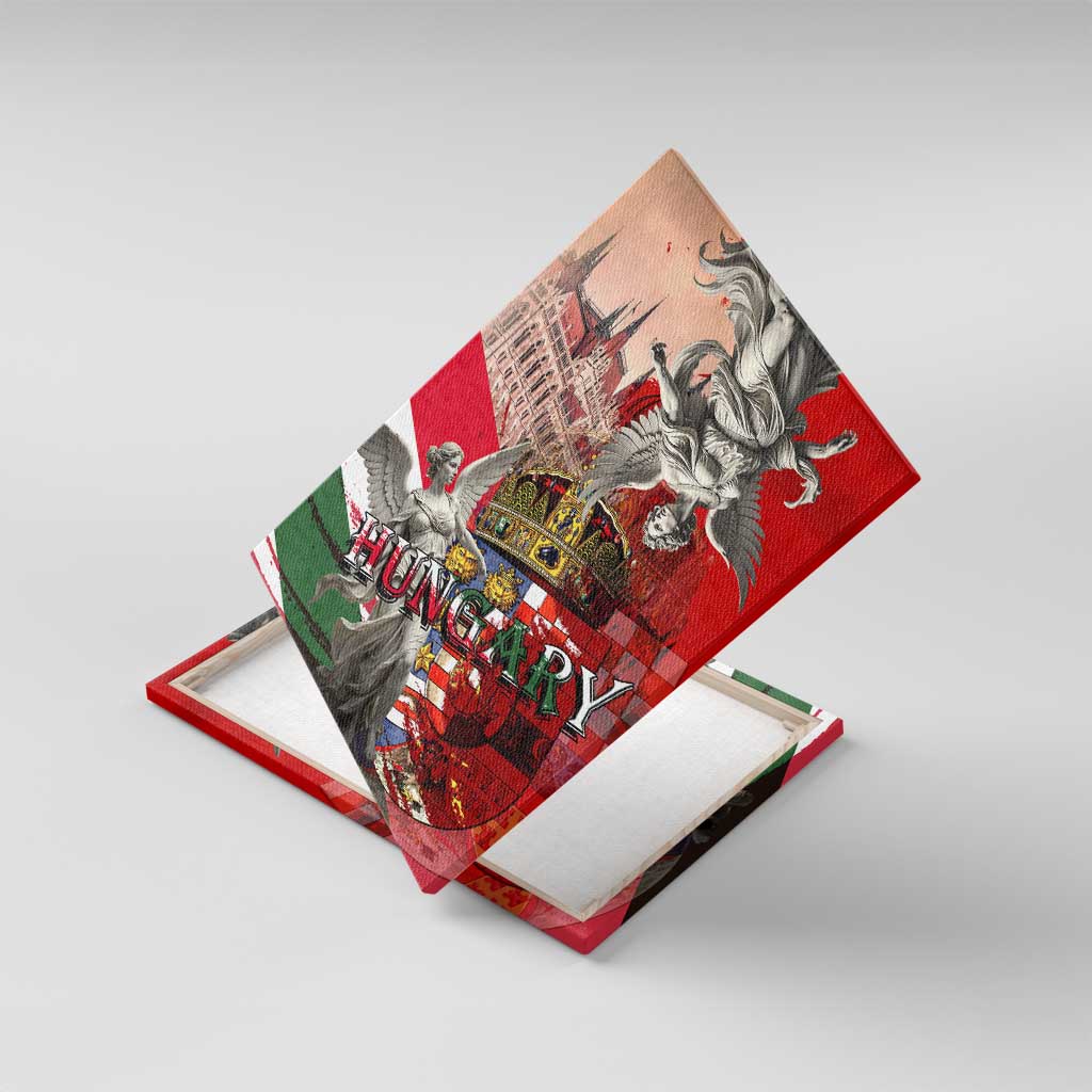 Hungary Canvas Wall Art Crowned with History Guarded by Angels