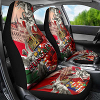Hungary Car Seat Cover Crowned with History Guarded by Angels