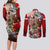 Hungary Couples Matching Long Sleeve Bodycon Dress and Long Sleeve Button Shirt Crowned with History Guarded by Angels