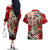 Hungary Couples Matching Off The Shoulder Long Sleeve Dress and Hawaiian Shirt Crowned with History Guarded by Angels
