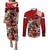 Hungary Couples Matching Puletasi and Long Sleeve Button Shirt Crowned with History Guarded by Angels