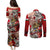 Hungary Couples Matching Puletasi and Long Sleeve Button Shirt Crowned with History Guarded by Angels