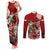 Hungary Couples Matching Tank Maxi Dress and Long Sleeve Button Shirt Crowned with History Guarded by Angels