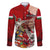 Hungary Family Matching Long Sleeve Bodycon Dress and Hawaiian Shirt Crowned with History Guarded by Angels