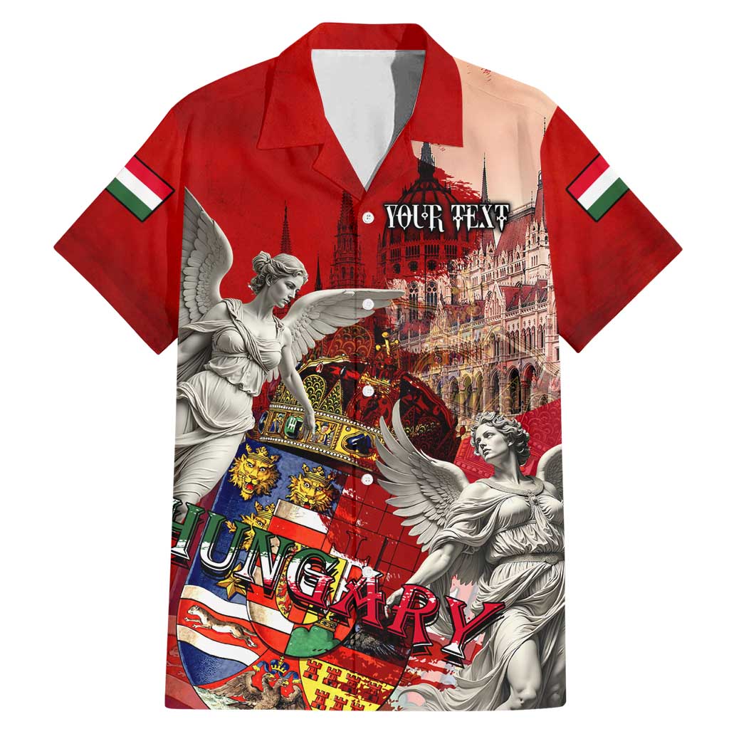 Hungary Family Matching Mermaid Dress and Hawaiian Shirt Crowned with History Guarded by Angels
