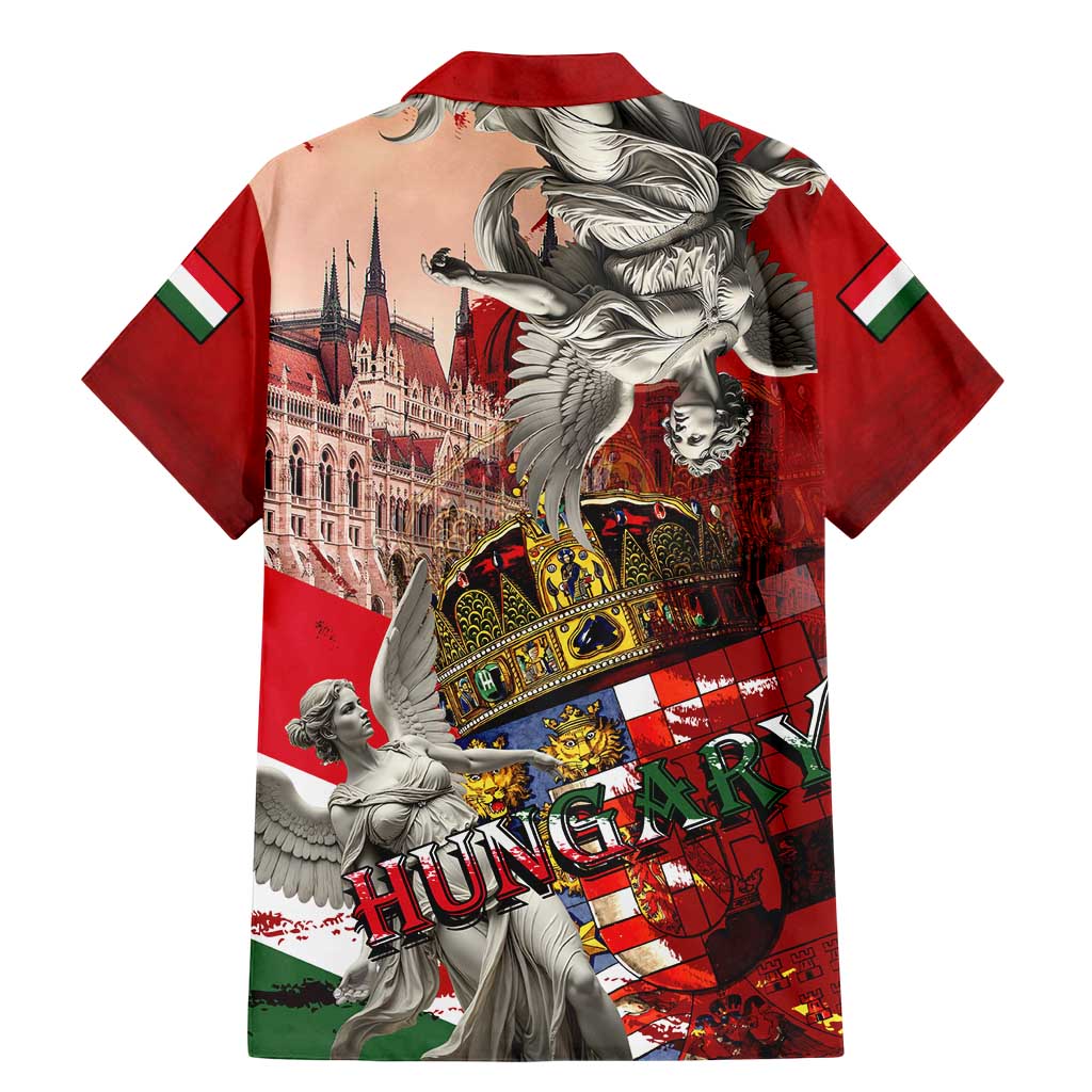 Hungary Family Matching Mermaid Dress and Hawaiian Shirt Crowned with History Guarded by Angels