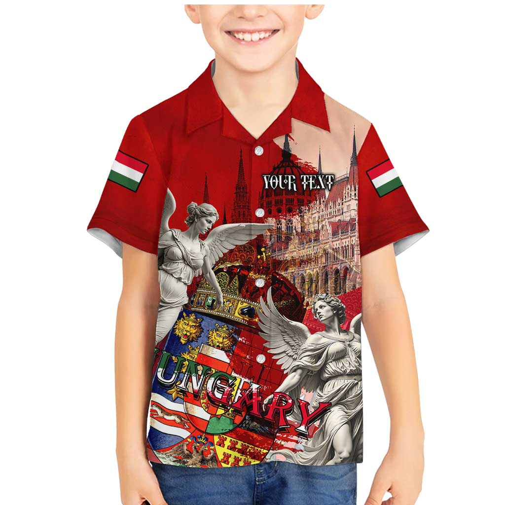 Hungary Family Matching Mermaid Dress and Hawaiian Shirt Crowned with History Guarded by Angels