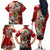 Hungary Family Matching Off The Shoulder Long Sleeve Dress and Hawaiian Shirt Crowned with History Guarded by Angels