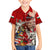 Hungary Family Matching Off The Shoulder Long Sleeve Dress and Hawaiian Shirt Crowned with History Guarded by Angels