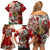 Hungary Family Matching Off Shoulder Short Dress and Hawaiian Shirt Crowned with History Guarded by Angels