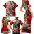 Hungary Family Matching Short Sleeve Bodycon Dress and Hawaiian Shirt Crowned with History Guarded by Angels