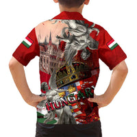 Hungary Family Matching Tank Maxi Dress and Hawaiian Shirt Crowned with History Guarded by Angels