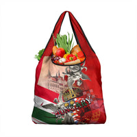 Hungary Grocery Bag Crowned with History Guarded by Angels